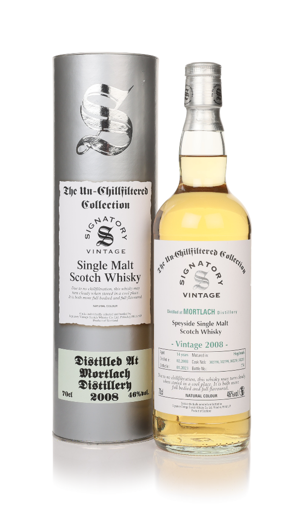 Mortlach 14 Year Old 2008 (casks 302198, 302199, 302210 & 302218) - Un-Chillfiltered Collection (Signatory) 70cl product image