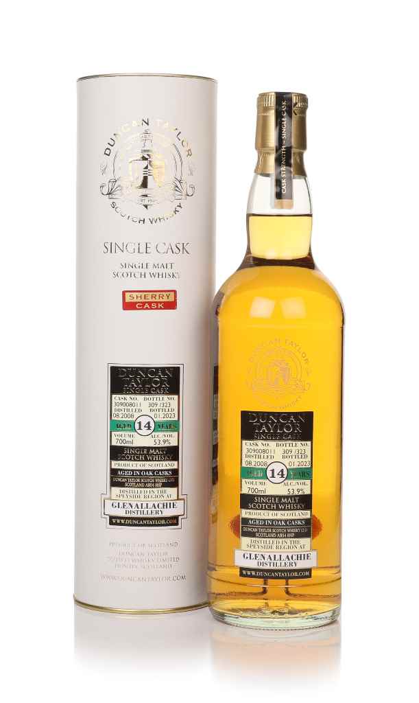 GlenAllachie 14 Year Old 2008 (cask 309008011) - (Duncan Taylor) 70cl product image