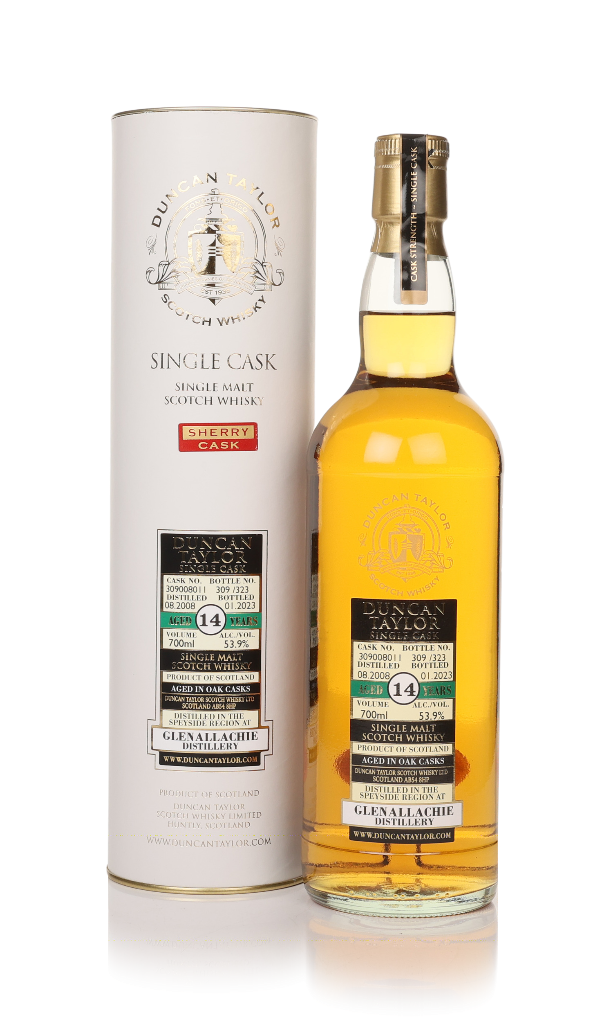 GlenAllachie 14 Year Old 2008 (cask 309008011) - (Duncan Taylor) 70cl product image