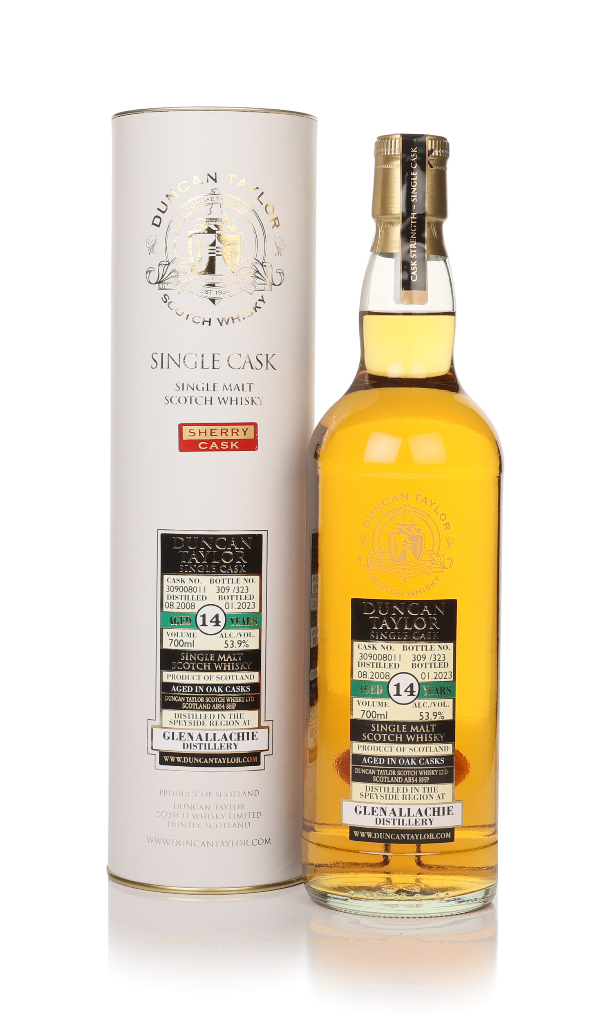 GlenAllachie 14 Year Old 2008 (cask 309008011) - (Duncan Taylor) 70cl product image