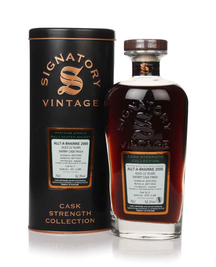 Allt-á-Bhainne 22 Year Old 2000 (cask 9) - Cask Strength Collection (Signatory) 70cl product image