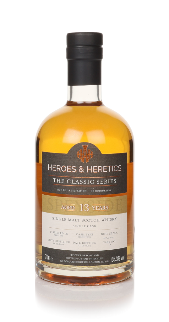 Speyside 13 Year Old 2009 (cask 14) - The Classic Series (Heroes & Heretics) 70cl product image