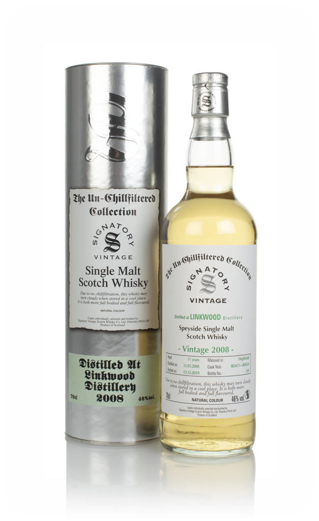 Linkwood 11 Year Old 2008 (casks 803613 & 803614) - Un-Chillfiltered Collection (Signatory) 70cl product image