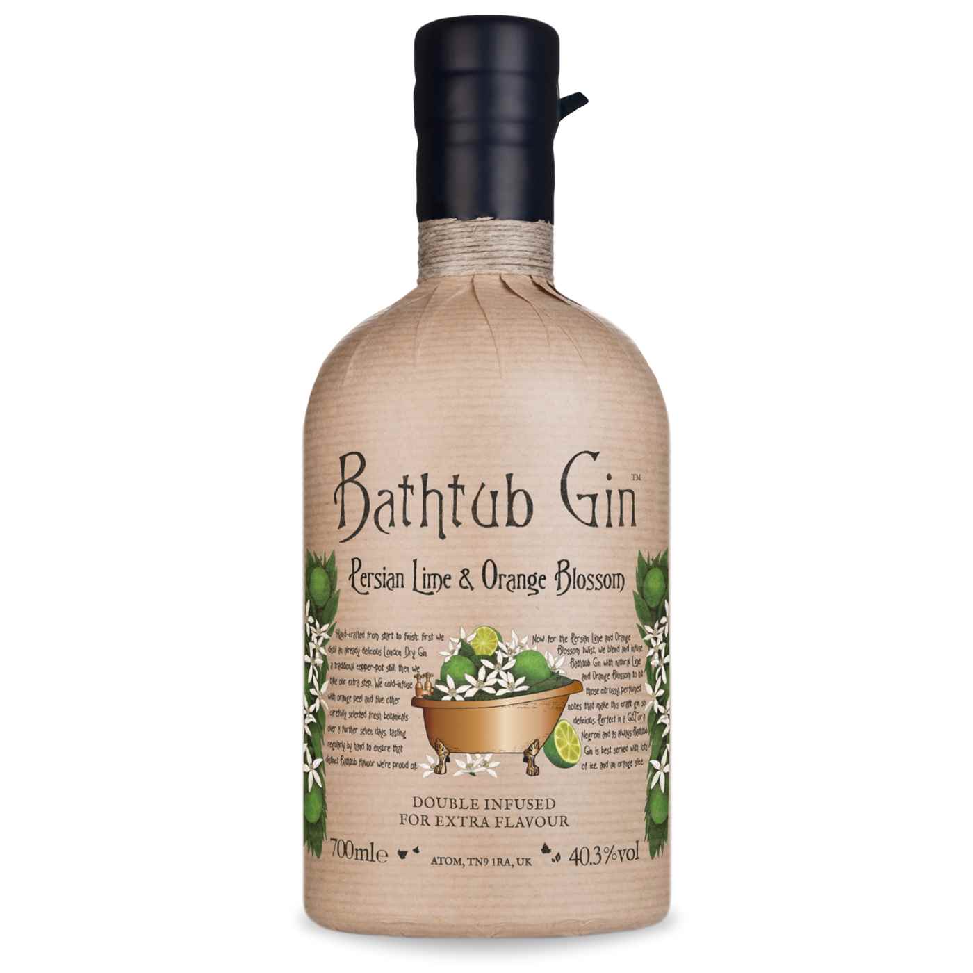 Bathtub Gin - Persian Lime & Orange Blossom 70cl product image