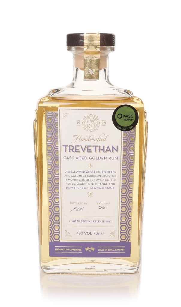 Trevethan Cask Aged Golden Rum 70cl product image