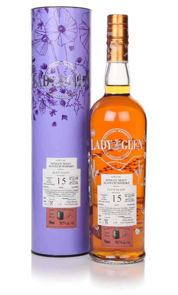 Glen Elgin 15 Year Old 2008 (cask 800179) - Lady of the Glen (Hannah Whisky Merchants) 70cl product image