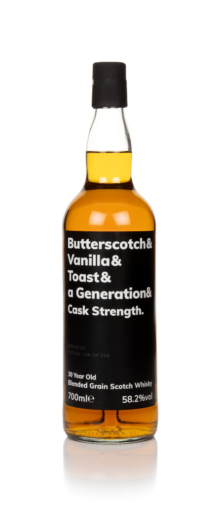 Butterscotch & Vanilla & Toast & A Generation & Cask Strength 30 Year Old Batch 01 70cl product image