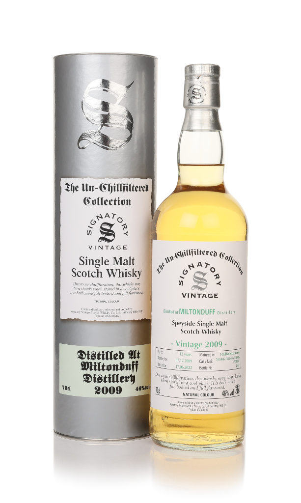 Miltonduff 12 Year Old 2009 (cask 701804, 701805,701806 & 701807) - Un-Chillfiltered Collection (Signatory) 70cl product image