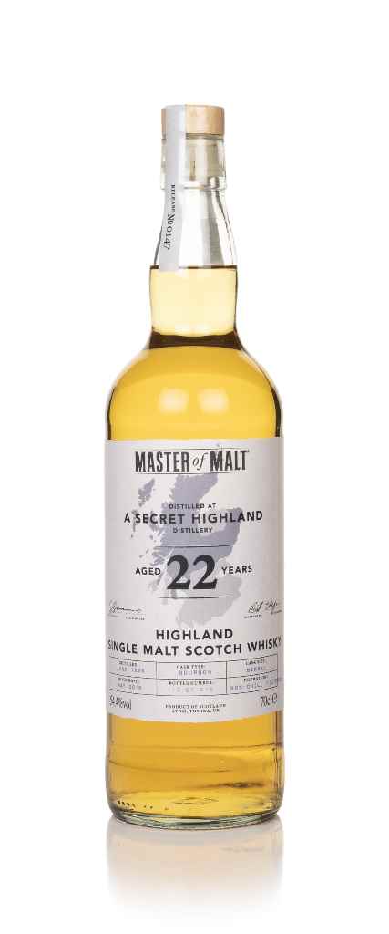 Secret Highland Distillery 22 Year Old 1996 (Master of Malt) 70cl product image