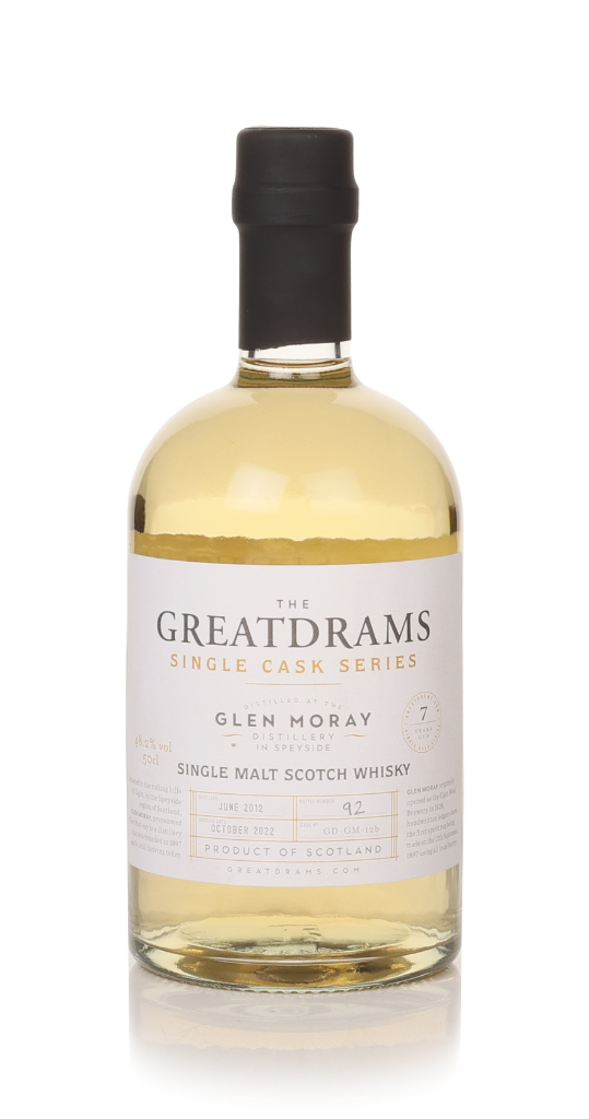 Glen Moray 7 Year Old 2012 - Single Cask Series (GreatDrams) 50cl product image
