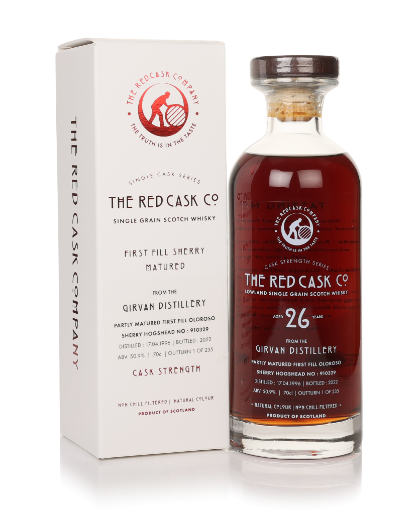 Girvan 26 Year Old 1996 (cask 910329) - Single Cask Series (The Red Cask Company) 70cl product image