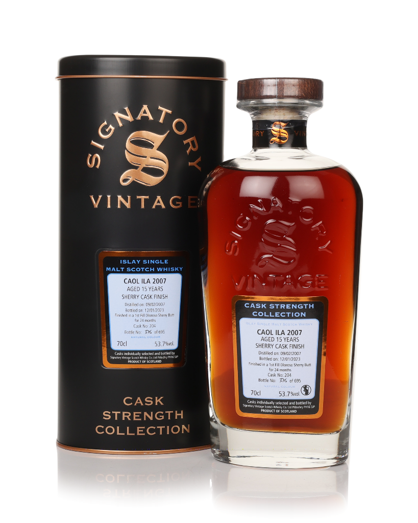 Caol Ila 15 Year Old 2007 (cask 204) - Cask Strength Collection (Signatory) 70cl product image