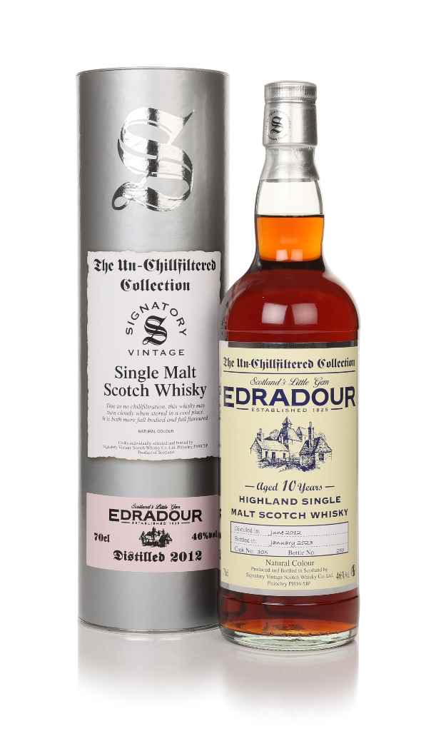 Edradour 10 Year Old 2012 (cask 305) - Un-Chilfiltered Collection (Signatory) 70cl product image