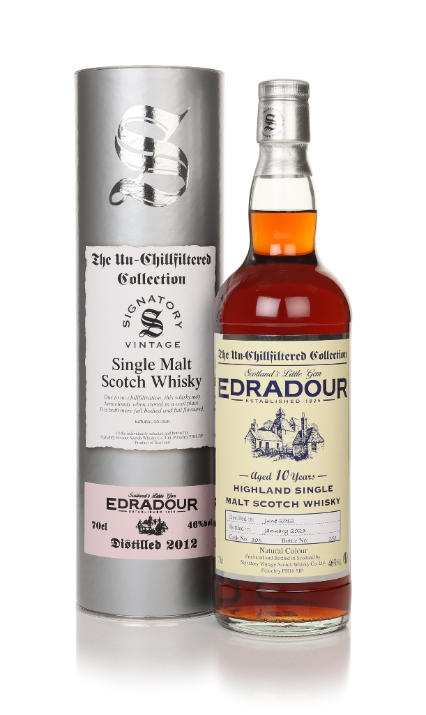 Edradour 10 Year Old 2012 (cask 305) - Un-Chilfiltered Collection (Signatory) 70cl product image