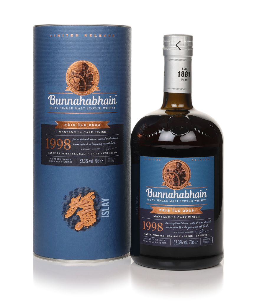 Bunnahabhain 1998 Manzanilla Cask Finish - Fèis Ìle 2023 70cl product image