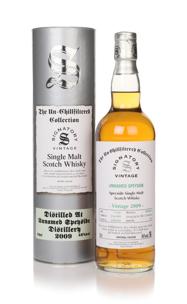 Unnamed Speyside 13 Year Old 2009 (cask DRU 17/A195 #36) - Un-Chillfiltered Collection (Signatory) 70cl product image
