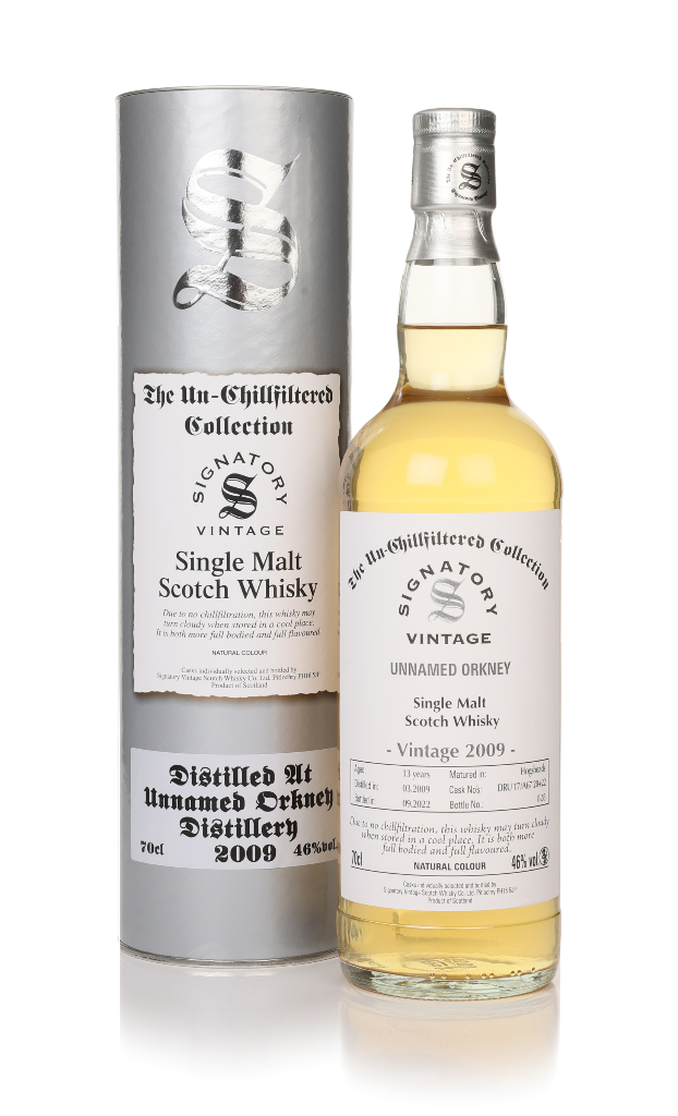 Unnamed Orkney 13 Year Old 2009 (casks DRU 17/A67 20+22) - Un-Chillfiltered Collection (Signatory) 70cl product image