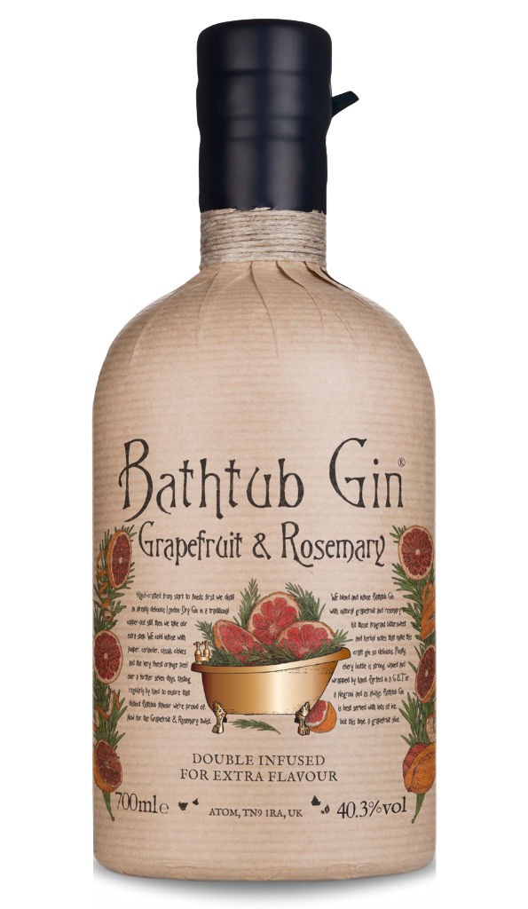 Bathtub Gin - Grapefruit & Rosemary 70cl product image