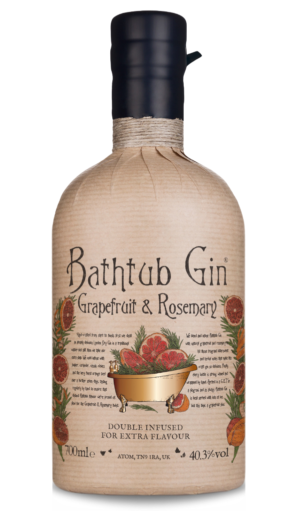 Bathtub Gin - Grapefruit & Rosemary 70cl product image