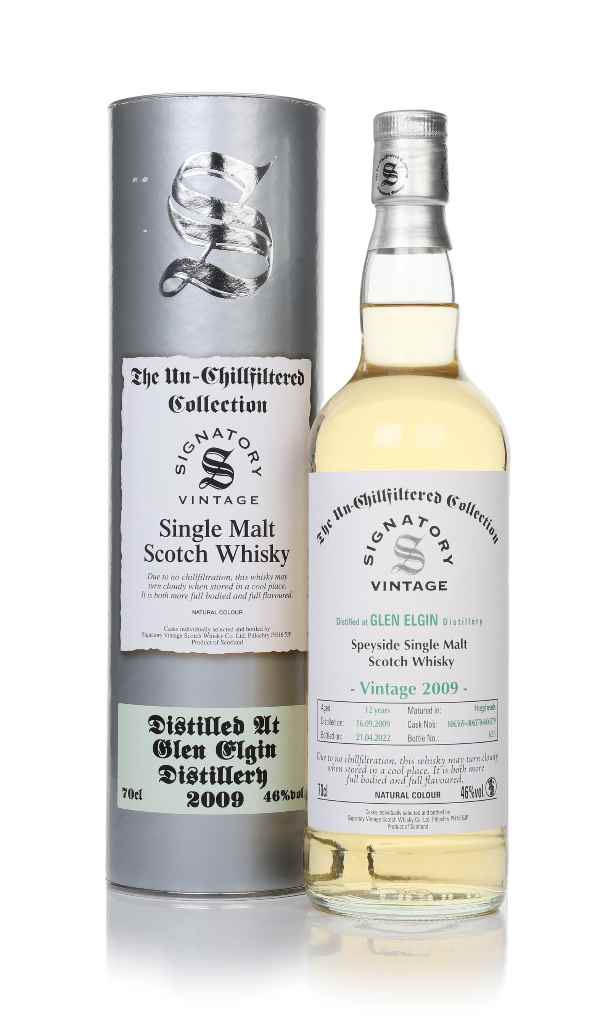 Glen Elgin 12 Year Old 2009 (casks 806369, 806378 & 806379) - Un-Chillfiltered Collection (Signatory) 70cl product image