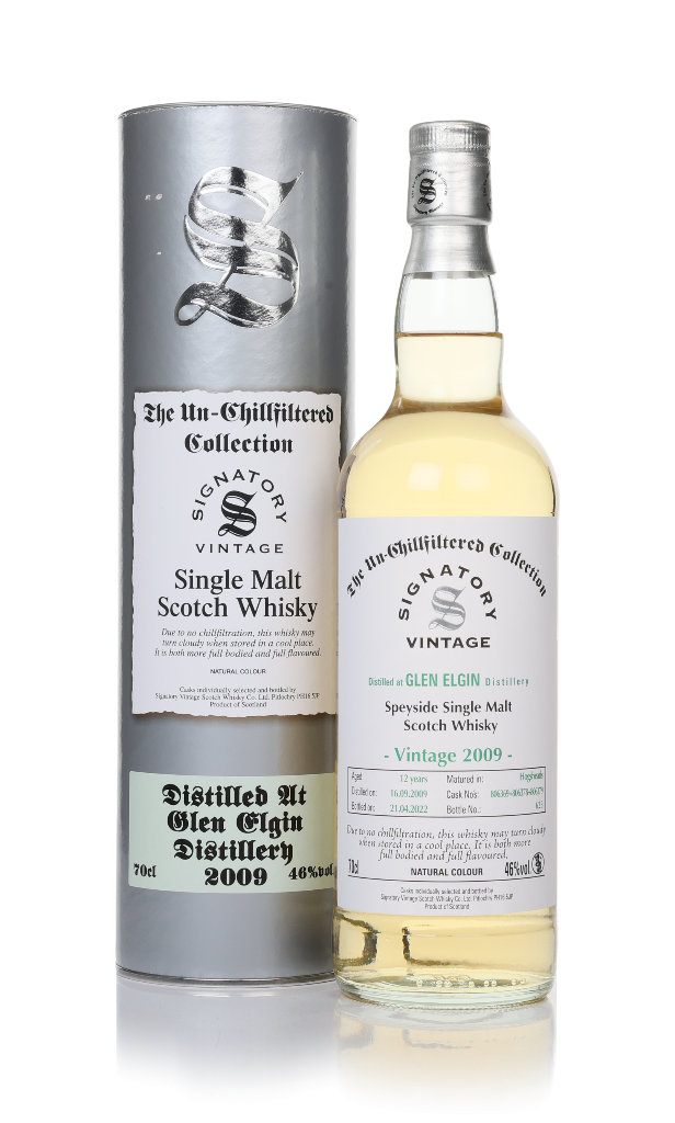 Glen Elgin 12 Year Old 2009 (casks 806369, 806378 & 806379) - Un-Chillfiltered Collection (Signatory) 70cl product image