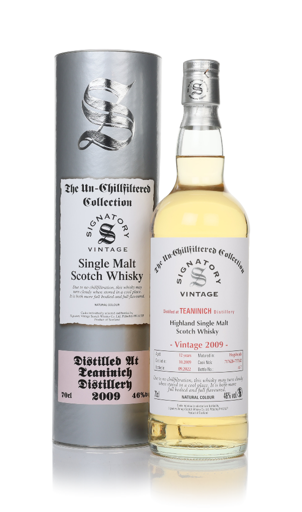 Teaninich 12 Year Old 2009 (casks 717628 & 717632) - Un-Chillfiltered Collection (Signatory) 70cl product image
