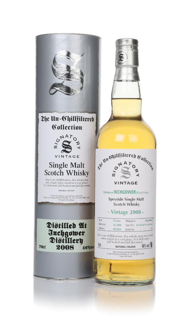 Inchgower 14 Year Old 2008 (casks 801504, 801505 & 801506) - Un-Chillfiltered Collection (Signatory) 70cl product image