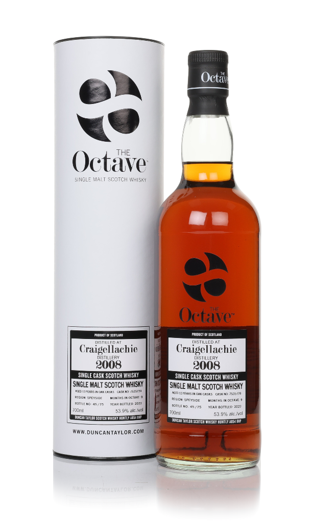 Craigellachie 13 Year Old 2008 (cask 7535729) - The Octave  (Duncan Taylor) 70cl product image
