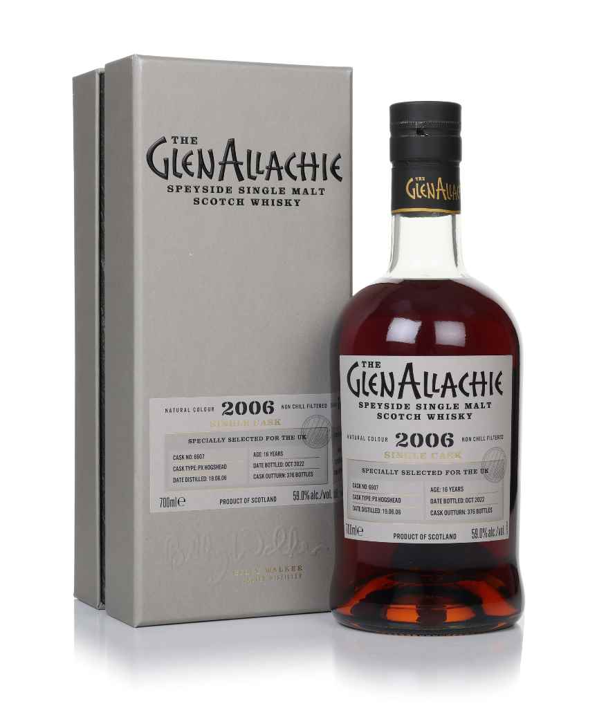 GlenAllachie 16 Year Old 2006 (cask 6607) - PX Hogshead 70cl product image