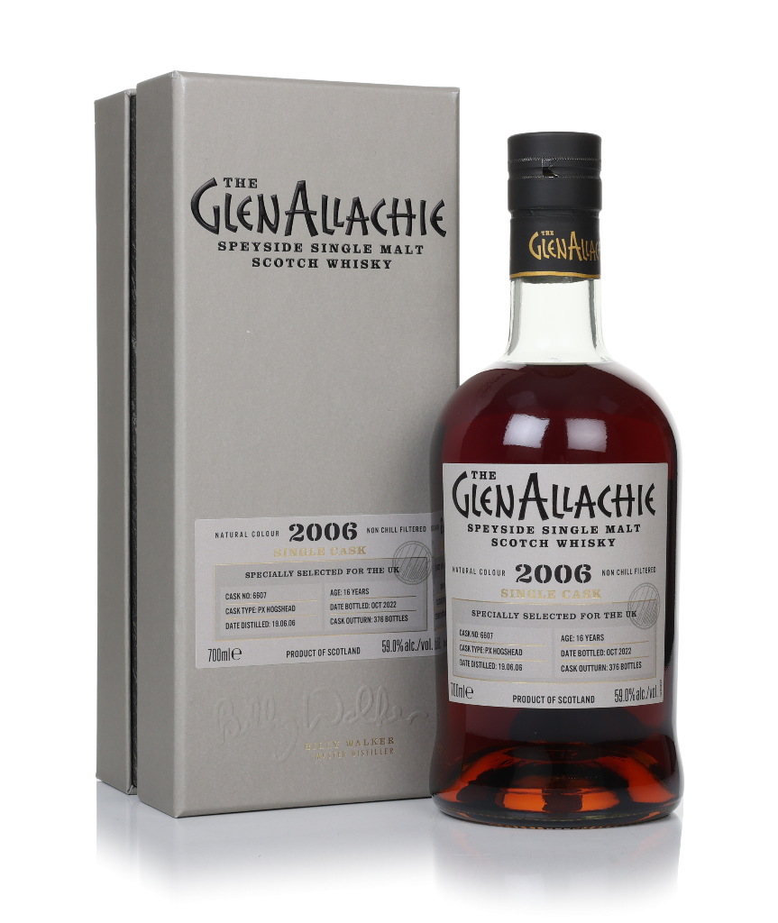 GlenAllachie 16 Year Old 2006 (cask 6607) - PX Hogshead 70cl product image
