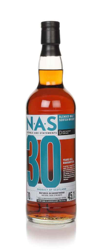 30 Year Old Blended Malt - Notable Age Statements  (Decadent Drinks) 70cl product image