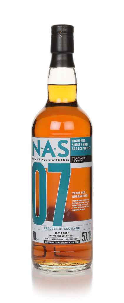 Ben Nevis 7 Year Old 2014 - Notable Age Statements (Decadent Drinks) 70cl product image