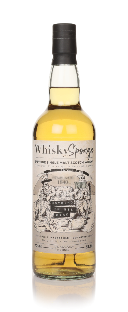 Secret Speyside 19 Year Old 2003 - Edition No.72 (Whisky Sponge & Decadent Drinks) 70cl product image