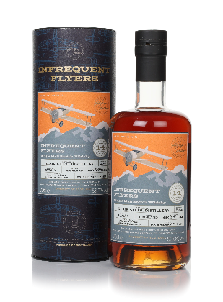 Blair Athol 14 Year Old 2008 (cask 807413) - Infrequent Flyers (Alistair Walker) 70cl product image