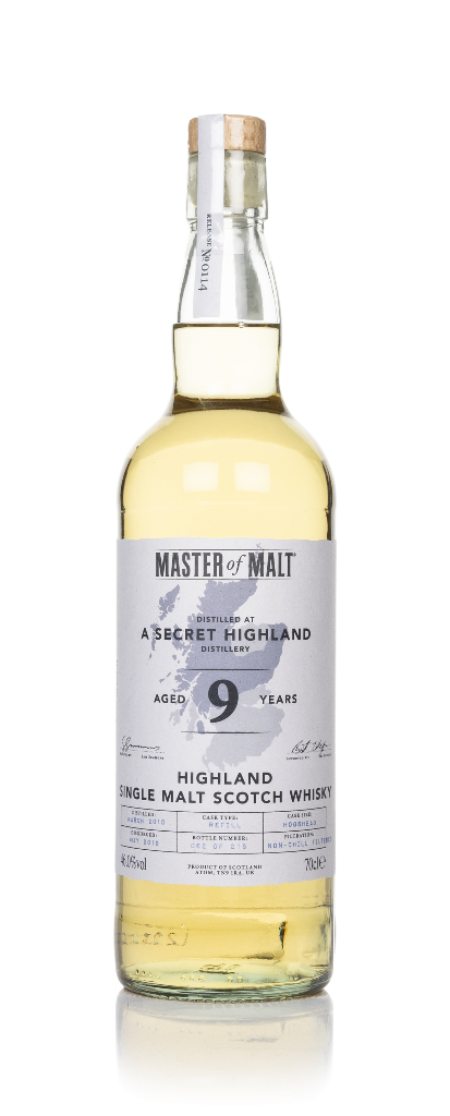 Secret Highland 9 Year Old 2010 (Master of Malt) 70cl product image