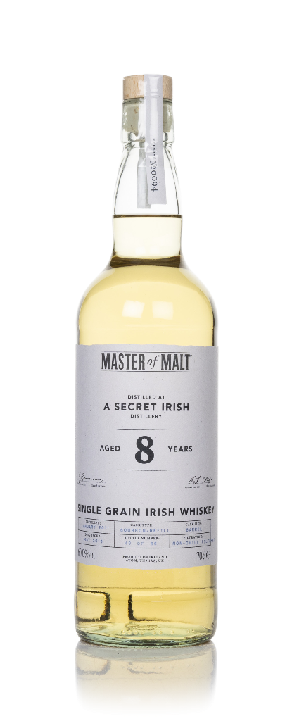 Secret Irish Distillery 8 Year Old 2011 (Master of Malt) 70cl product image