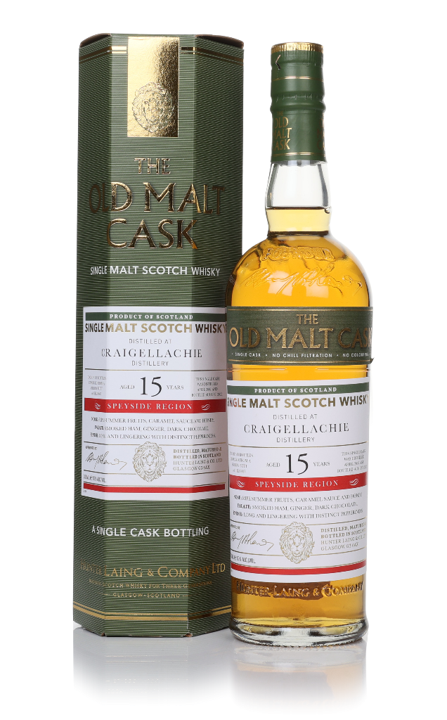 Craigellachie 15 Year Old 2007 (cask 19607) - Old Malt Cask (Hunter Laing) 70cl product image