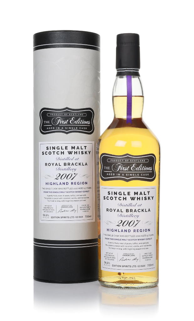 Royal Brackla 15 Year Old 2007 (cask 19733) - The First Editions (Hunter Laing) 70cl product image