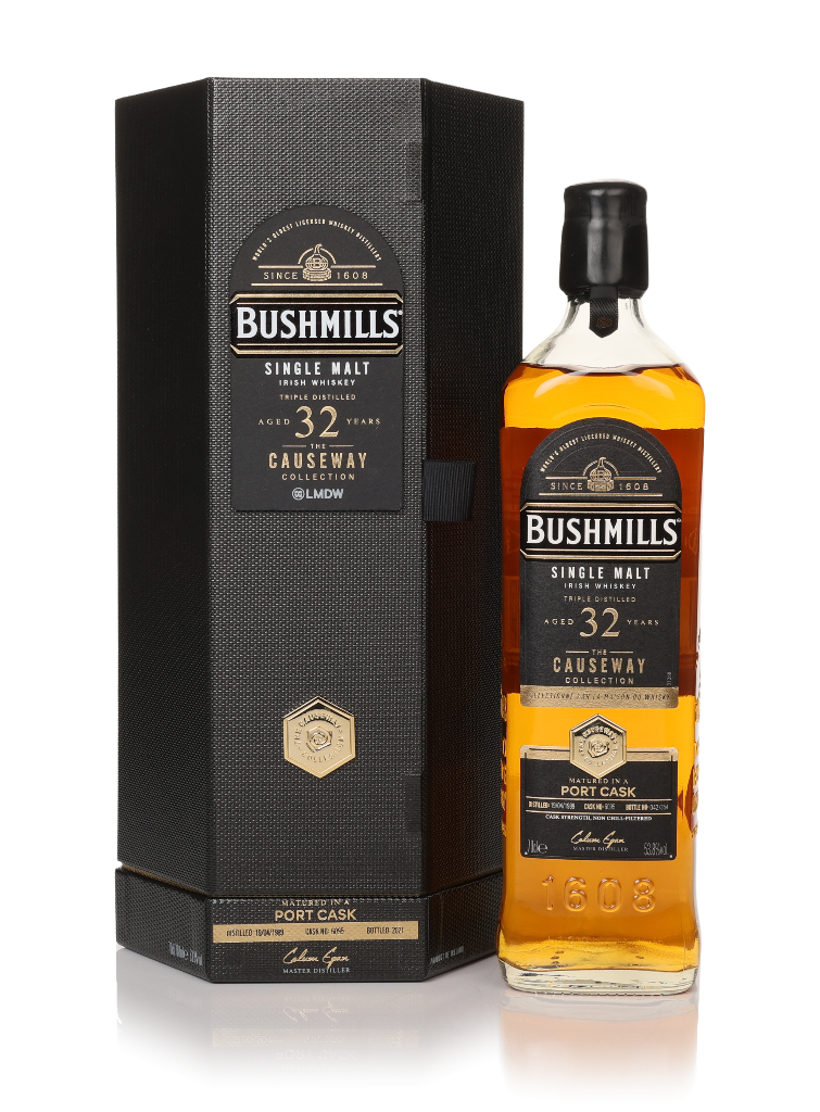 Bushmills 32 Year Old 1989 (cask 6095) Port Cask - The Causeway Collection 70cl product image