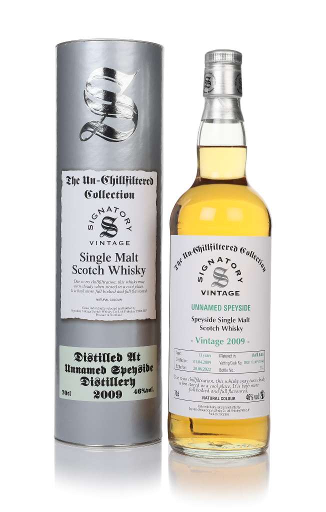 Unnamed Speyside 13 Year Old 2009 (cask DRU17/A195#44) - Un-Chillfiltered Collection (Signatory) 70cl product image