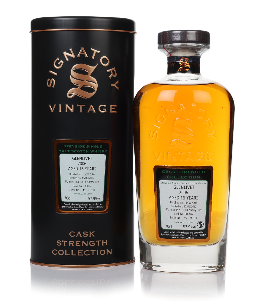 Glenlivet 16 Year Old 2006 (cask 900802) - Cask Strength Collection (Signatory) 70cl product image