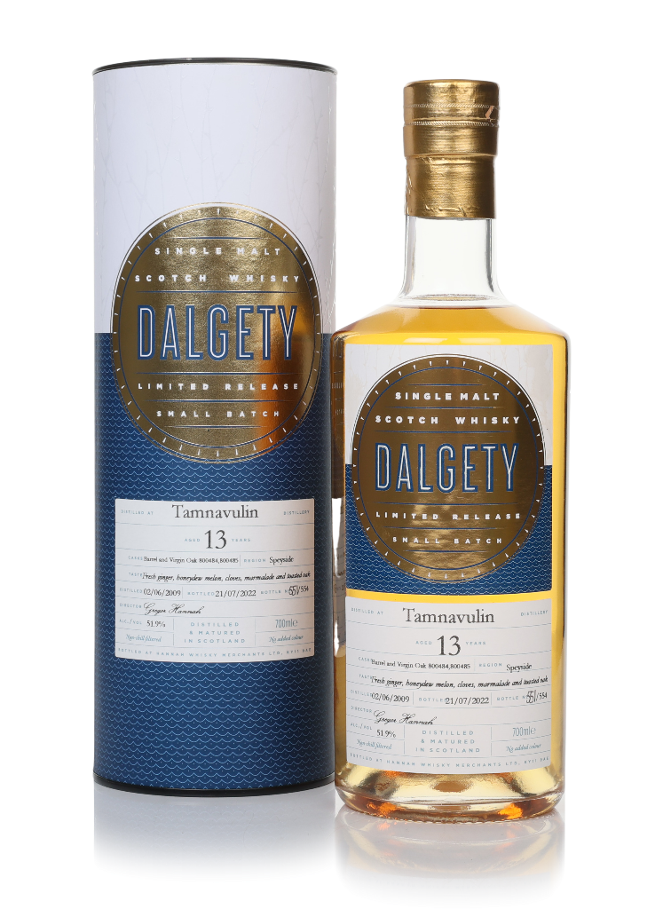 Tamnavulin 13 Year Old 2009 (casks 800484 & 800485) - Dalgety (Hannah Whisky Merchants) 70cl product image
