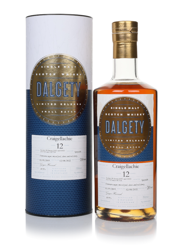 Craigellachie 12 Year Old 2009 (casks 307703 & 307704) - Dalgety (Hannah Whisky Merchants) 70cl product image