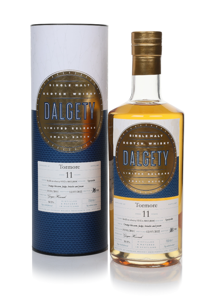 Tormore 11 Year Old 2011 (cask 8003 & 8004) - Dalgety (Hannah Whisky Merchants) 70cl product image
