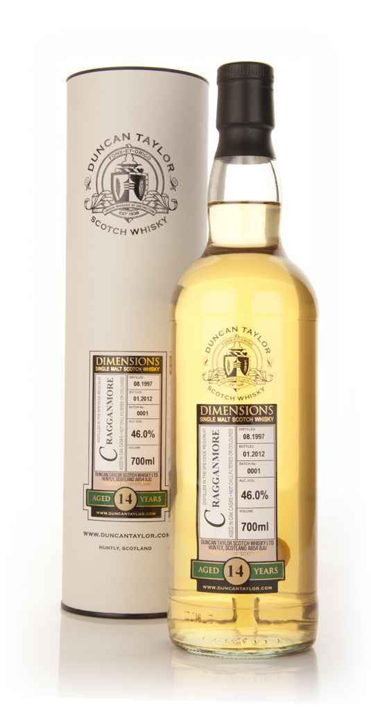 Cragganmore 14 Year Old 1997 Dimensions 1997 (Duncan Taylor)  70cl product image
