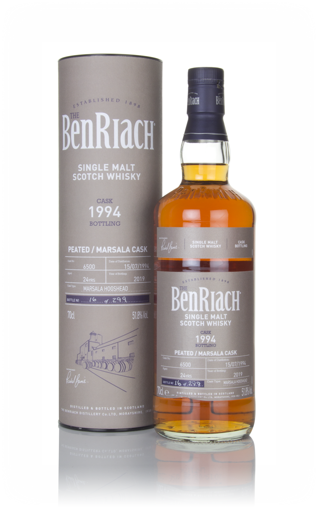 Benriach 24 Year Old 1994 (cask 6500) - Peated, Marsala Cask 70cl product image