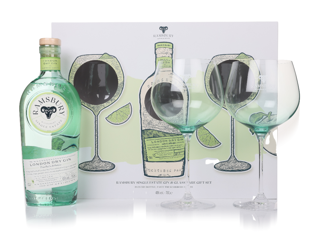 Ramsbury Gin Gift Set with 2x Glasses 70cl product image