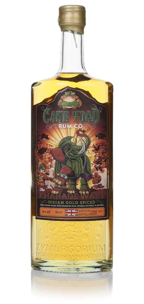 Cane Toad Khanage Wars Indian Gold Spiced Rum 70cl product image