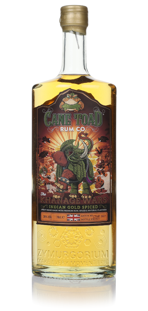 Cane Toad Khanage Wars Indian Gold Spiced Rum 70cl product image