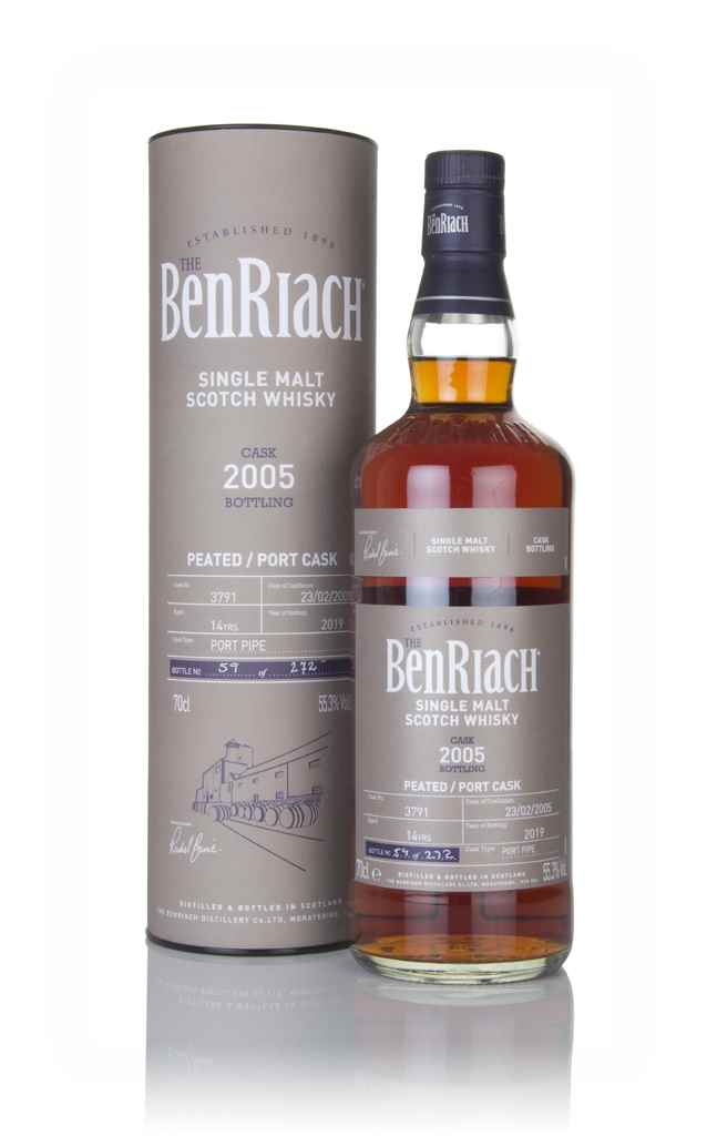 Benriach 14 Year Old 2005 (cask 3791) - Peated, Port Cask 70cl product image